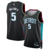 Maillot Basket Homme Detroit Pistons Ron Holland II 2025-26 Nike City Edition Noir Swingman Maillot Basket Homme Detroit Pistons Ron Holland II 2025-26 Nike City Edition Noir Swingman